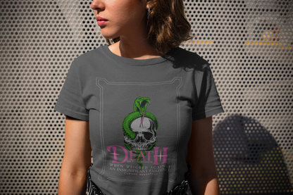 Death isn't Freighting -Carissa Broadbent - Officially Licensed - T-shirt/tee - Serpent and The Wings of Night